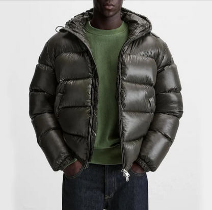 Unisex Sleeveless Puffer Vest – Punk-Style Down Jacket with Hood, M–3XL