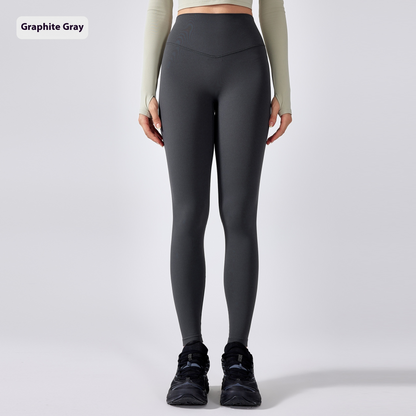 Women's High-Waisted Yoga Pants – Peach Hip Soft Breathable Leggings, Size 4–12