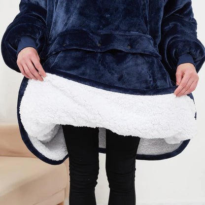 Heated Hoodie Blanket – Wearable Electric Blanket with Adjustable Heat Settings