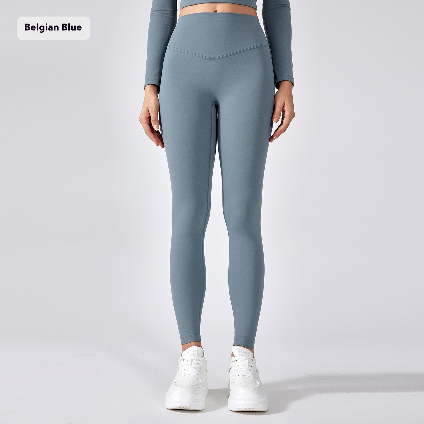 Women's High-Waisted Yoga Pants – Peach Hip Soft Breathable Leggings, Size 4–12