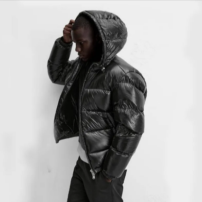 Unisex Sleeveless Puffer Vest – Punk-Style Down Jacket with Hood, M–3XL