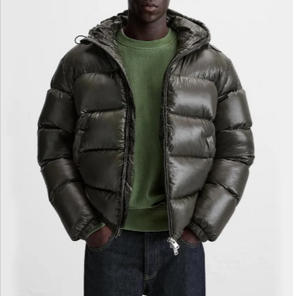 Unisex Sleeveless Puffer Vest – Punk-Style Down Jacket with Hood, M–3XL